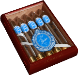 Caja Conquistador 5 Puros Logo R. Pax